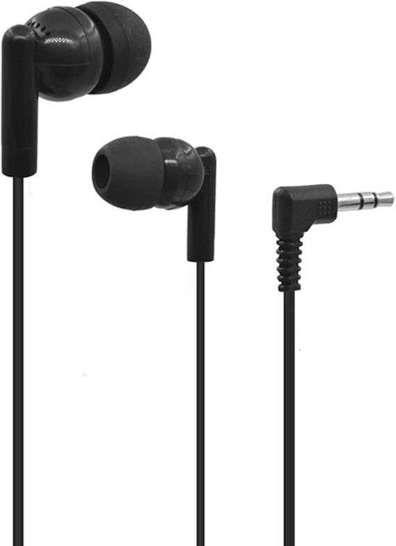 102 Wired Earphone Clear Ergonomic PVC 3.5mm Moving Coil In-ear Earbud Headphone for Phone Valentine's Day/Mother's Day/Wedding/Anniversary/Party/Graduation/Christmas/Birthday Gifts - Black