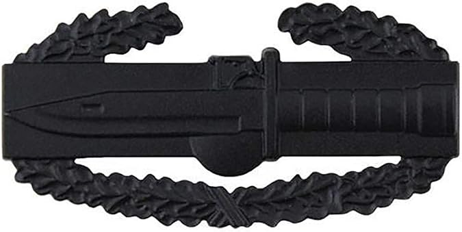 Combat Action Subdued Black Badge (Military Issued)-Veteran Owned Business