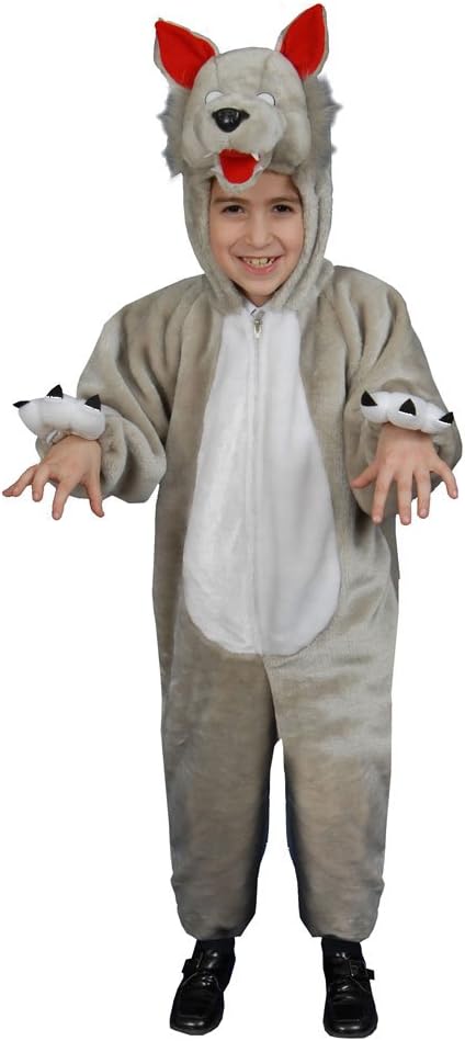 Dress Up America Wolf Costume for Kids - Werewolf Set for Boys and Girls - Scary Halloween Costume