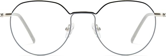 Cyxus Round Blue Light Blocking Glasses Men Women Computer Gaming Glasses UV400 glasses 8262