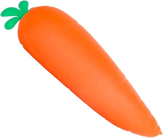 Carrot Squishy Toy, Realistic Slow Rising Squeeze Stress Ball for Stress Relief, Soft Portable Sensory Fidget Gift (Carrot)