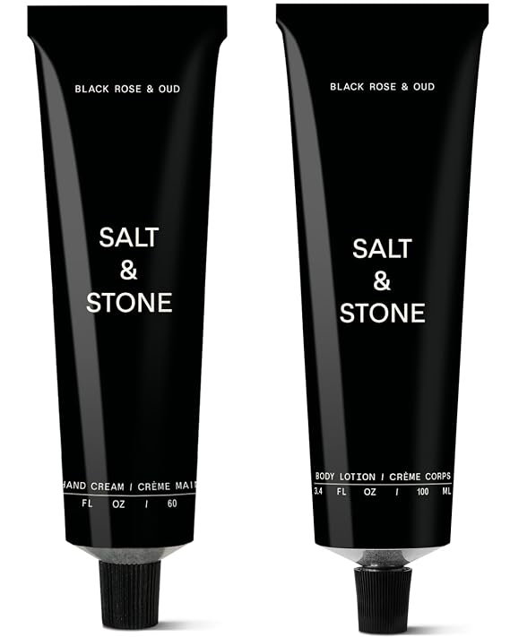 Salt & Stone Body Lotion + Hand Cream Bundle | Black Rose & Oud