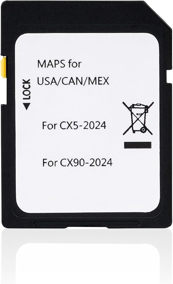 Navigation SD Card for Mazda 2024 CX5 2024 CX90 Car GPS Navigation System USA Canada Map SD Card Replacement | 米国/カナダ地図用カーGPSナビゲーションシステムSDカード交換用アクセサリー。