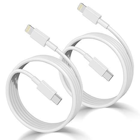 2Pack USB C to Lightning Cable 1M [Apple MFi Certified] iphone Fast Charger