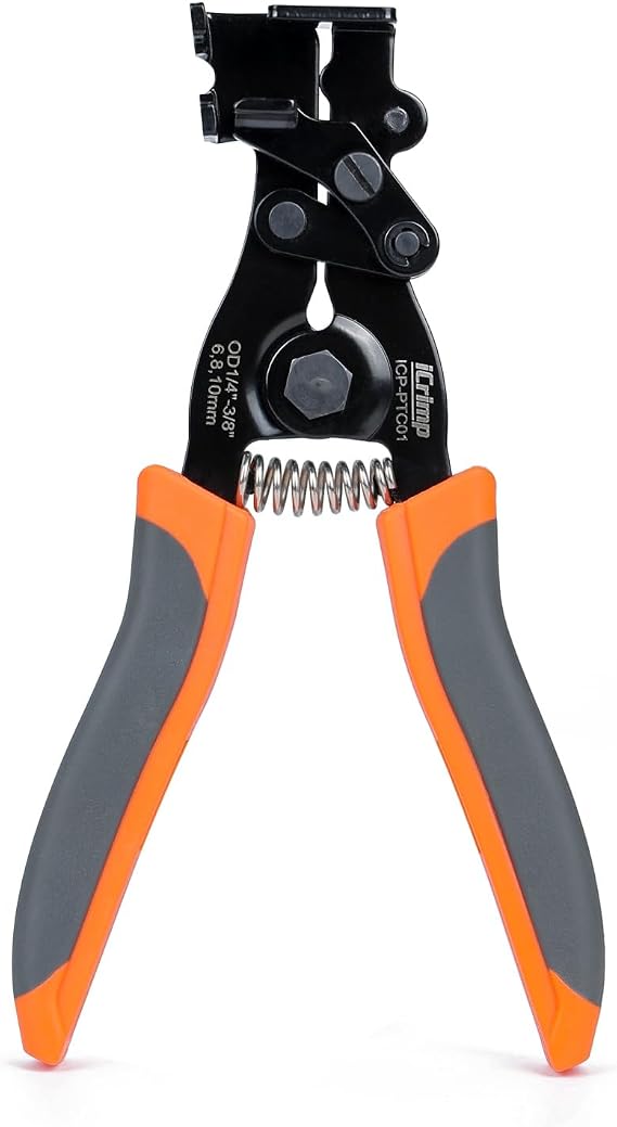iCrimp Push to Connect Fitting Removal Tool for Disconnect 1/4-in to 3/8-in RO Water Tubing, Air Hose from Quick Push Fit Connectors, for Pneumatic Tools, RO Water Purifier