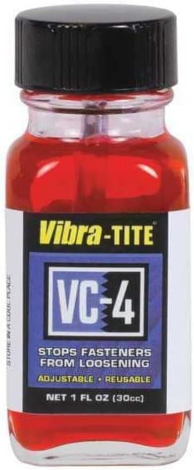 Vibra-tite VC-4 Series High-Strength Threadlocker, Red Liquid, 30mL Bottle 30mL 21730-1 Each