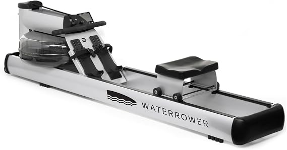 WaterRower M1 Rowing Machine with S4 BLE Monitor | USA Made Water Rower | Original Handcrafted Erg Row Machine for Home Use & Gym