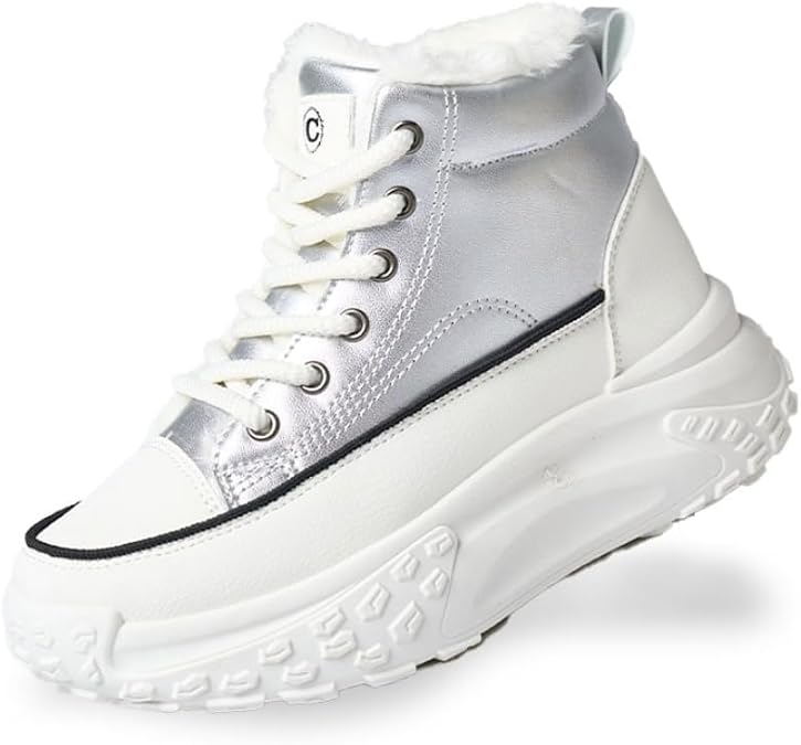 Platform Winter Shoes for Women,Warm Casual Sneakers,Lightweight Classic Snows Shoes