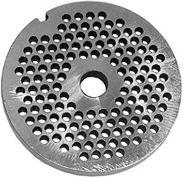 size #32 x 3/16 (4.5mm) holes Meat Grinder Plate Disc fits 4332 4532 4732 4632 4046 4246 100% Stainless Steel. 3 15/16" diameter plate.