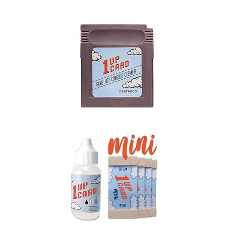 1UPcard Cleaning Kit Compatible With Game Boy Console And Video Game Cartridges