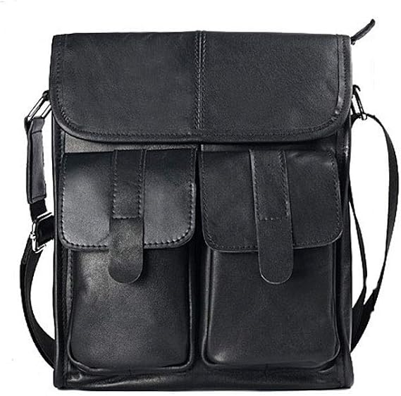 Leather Briefcase,Sports Travel Multi Pocket Crossbody Bag Anti-Theft Mobile Phone Bag Suitable for Travel Sports