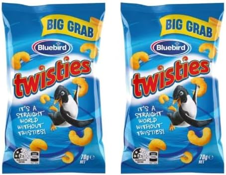 Bluebird twisties Cheese Snacks, Big Grab Pack, 70g