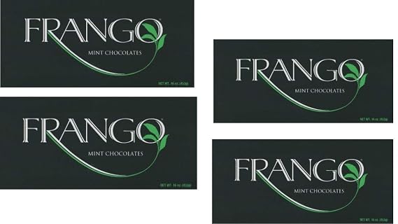 Frango Mint Chocolates - Milk Chocolate - 1 lb Box 1 lb Box pack of 4