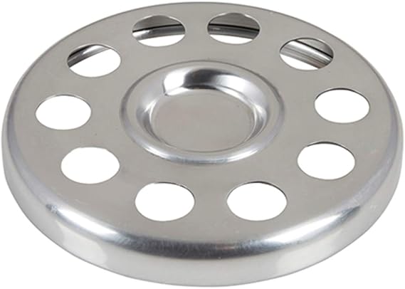 Sudbury Polished Aluminum Bread Plate Communion Tray Insert, 6 1/2 Inch | Polished aluminum insert sized for communion trays, ideal for serving bread during church worship and sacramental services.