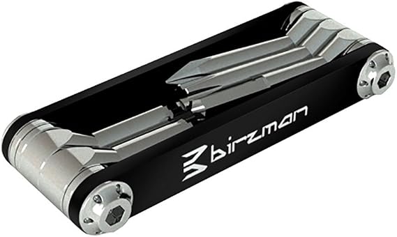 Birzman Feexman E-Version 5 Multi-Tool - Compact 5-Function Cycling Tool with Hex Keys, Torx & Screwdriver, Lightweight Aluminum Design, Black