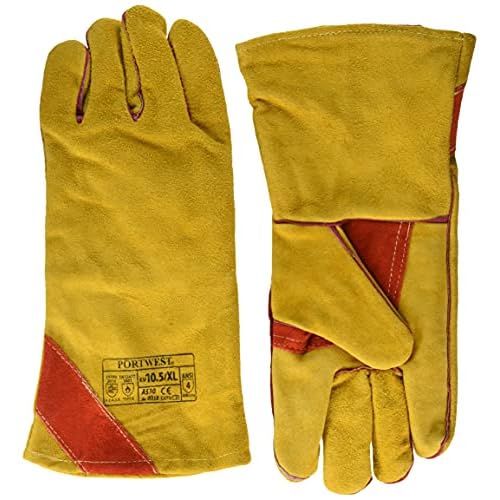 Portwest A530 Reinforced Welding Gauntlet Brown, X-Large