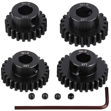 M1 Steel Motor Gears Pinion 8MM 21T 22T 26T 27T for 1/5 X-MAXX RC Model Car Buggy Truck Parts