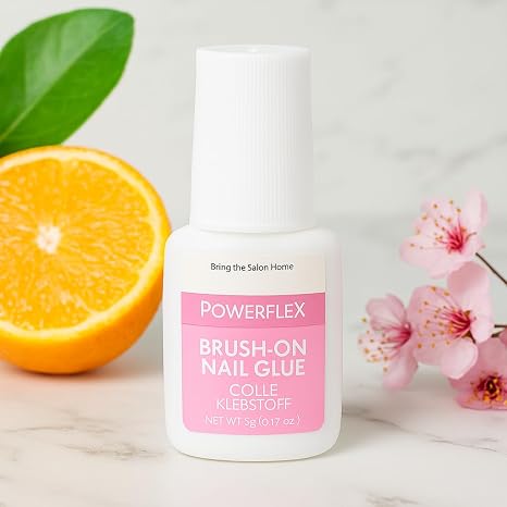 Ultra Hold Brush-On Nail Glue, Quick-Dry Strong Adhesive for Acrylic & Natural Nails, Precision Brush Applicator, Fast Bonding, 0.17 oz (5g) Nail Repair Glue