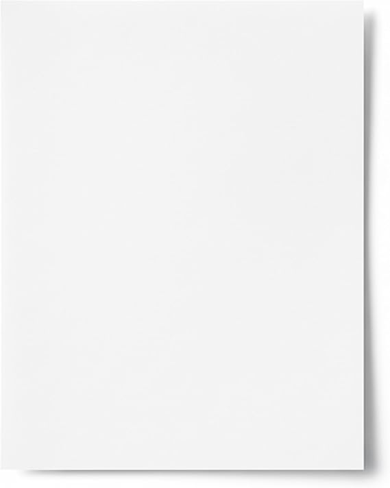 Compulabel White Full Sheet Labels for Laser and Inkjet Printers, 8 1/2 x 11 Inches, Permanent Adhesive, 1 per Sheet, 250 Sheets per Carton