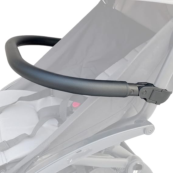 PU Leather Stroller Bumper Bar Compatible with Stokke YOYO3, YOYO2 & Babyzen YOYO+, Foldable Armrest Handle Attachment, for All YOYO Models