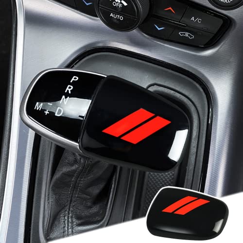 auovo Gear Shift Knob Trim for Dodge Charger Accessories 2015-2023 Challenger 2015-2024  Durango 2016-2026 ABS Interior Decoration Gear Shifter Cover Black