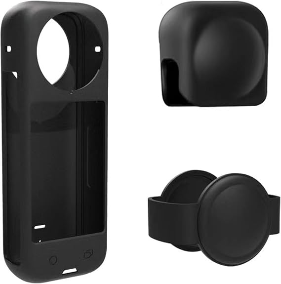 Silicone Protective Case for Insta360 X4 with Insta 360 X4 Lens Cap