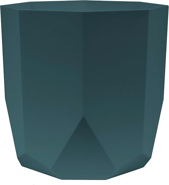 Bloem: Tuxton Hexagon Planter: 10" - Charleston - Modern Unique Geometric Design, Durable Resin, Indoor/Outdoor Use, Gardening, 1.7 Gallon Capacity