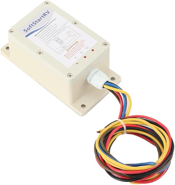 LALABU Soft Start Kit, 240V AC 180mA-20A, for Home RV Air Conditioners | 180mA-20A, Single Phrase Air Conditioner Soft Starter, 100A Surge Current