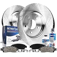 Detroit Axle - Front Brake Kit for 2001-2007 Chrysler Town & Country Dodge Caravan Grand Caravan Disc Brake Rotors and Ceramic Brakes Pads Replacement: 11.06" inch Rotor