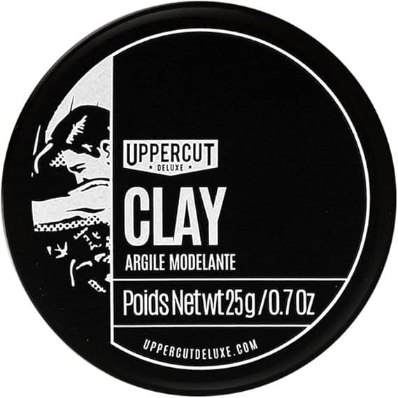 Uppercut Deluxe Clay Midi Strong Hold Low Shine 25g | Professional Water Based Clay for a Natural Looking Finish. Strong Hold with Low Shine. Compact Travel Size for Portability.