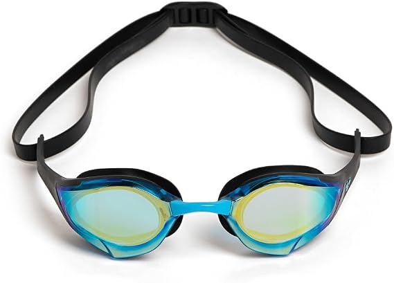 ARENA Unisex Cobra Edge Swipe Anti-Fog Racing Swim Goggles for Men and Women Polycarbonate Mirror/Non-Mirror Lens
