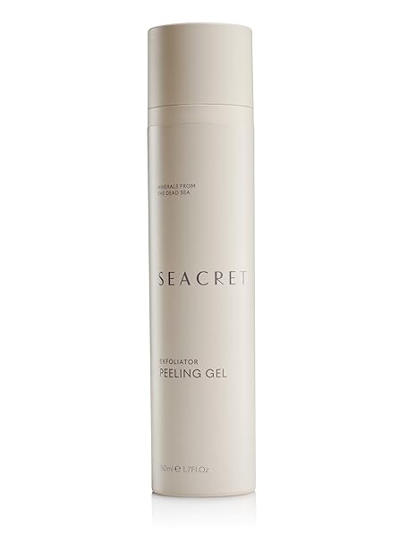 SEACRET Mineral Rich Peeling Gel - Triple-Action Exfoliator with Glycolic Acid, Papaya Enzyme & Dead Sea Minerals for Smoother, Brighter Skin, Vegan & Cruelty-Free, 1.7 Fl Oz / 50 ml