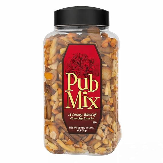 Savory and crunchy Pub Mix snacks, 44 Ounces (1 Pack, savory & crunchy)