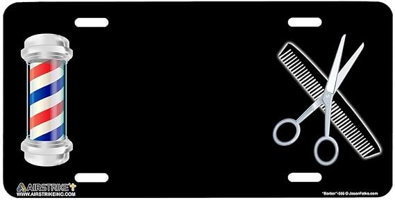 Airstrike 366-"Barber-Haircut License Plates