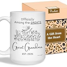 Vivulla68 Great Grandma Coffee Mug Gifts for New Great Grandma, Pregnancy Announcement Cup 2026, Youre Going to Be Great Grandparents Reveal Idea, Presents Birthday Christmas Gift Mug