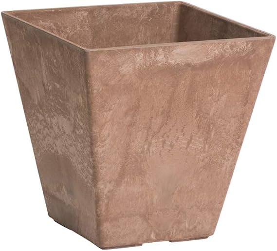 Novelty Artstone 35169 Ella Square Planter, Rust