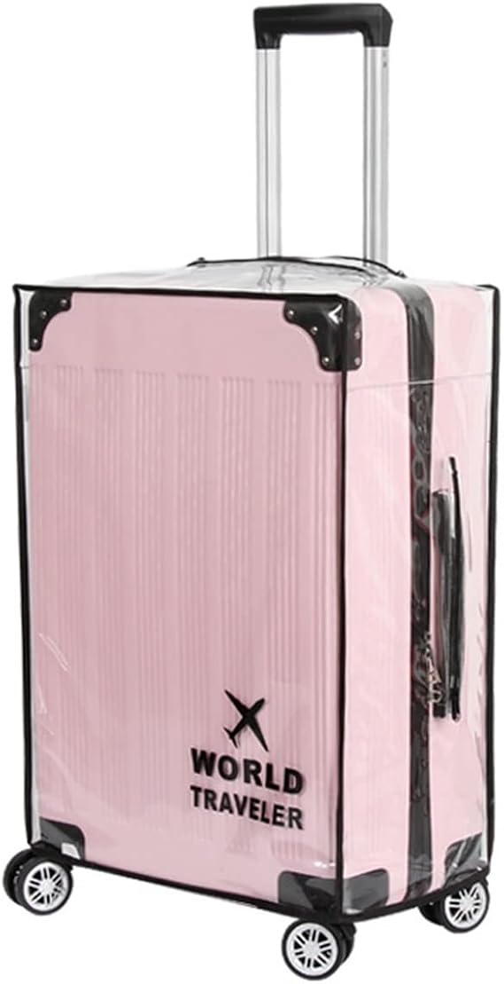 Suitcase Cover Clear PVC Luggage Protector Cover Transparent Travel Luggage Covers for Suitcase waterproof Wheeled Suitcase Cover (20")