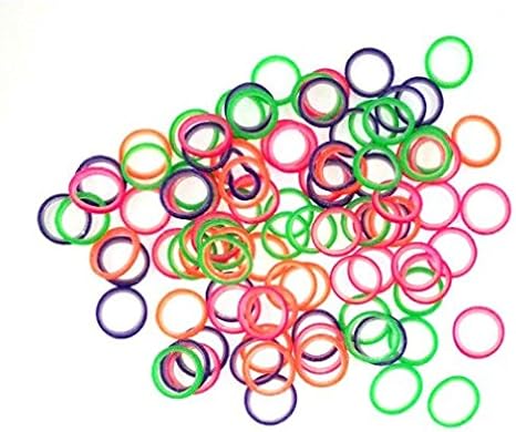 Neon 3/16" 4.5 oz Orthodontic Elastics for Braces - Dental Rubber Bands - 100 Elastics Per Pack - Medical Grade Material