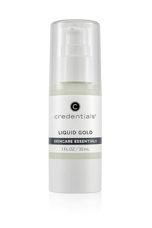 Credentials Liquid Gold - Advanced Serum with Carrot Oil & Vitamin A | Radiant Glow Face & Body Oil for Dry Skin | Calms Redness & Repairs Moisture Barrier | Makeup Prep Silky Finish 1 oz.