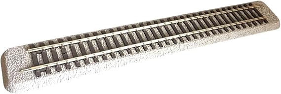 Model Train Track HO Scale Straight Track Flexible Easy Assembly Setup For DIY Model Train Lovers HO Rail With Gray Roadbed Is Sturdy For Long Term Designed Specifically For 1/87 Scale Trains