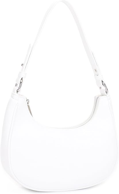 Shoulder Bag for Women Small Underarm Purse Accented with Silver Hardware