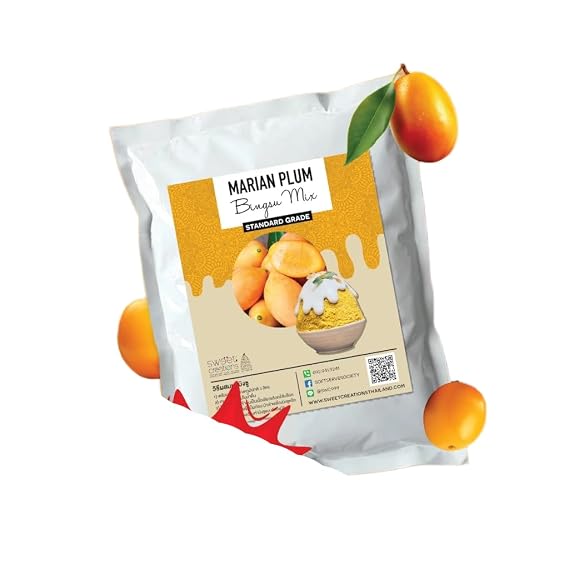 Bingsu Powder Mix Korean Shaved Ice Base Makes 4kg 1kg (Marian Plum)