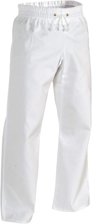 Century Martial Arts 8 oz. Middleweight Contact Karate Martial Arts Pants - White, 2 - Child 10-12