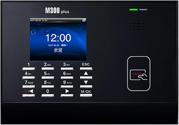 Time Clock, Time Clock Punch In Clock For Employees M300 PLUS Induction Attendance Machine Time Clocks For Employees Small Business for Business, Office