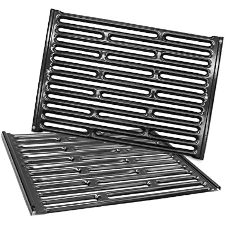 PG521 2-Pack 15 Porcelain Steel Cooking Grid Grates for Weber Genesis Silver A, Spirit E200,Spirit 500,Spirit 210 2007-2012 Gas Grills, 7521 65905 7522 7523 65904
