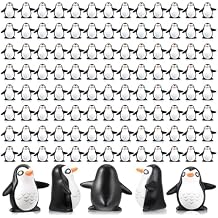 134 Pcs Mini Penguin Figurines, Mini Resin Penguin Decor for Micro Fairy Landscape Garden Winter Christmas Decor