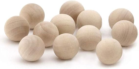 Hygloss Products, Inc Wood Craft Balls, 1-Inch, 12 Pc
