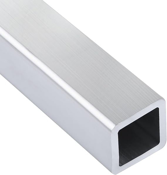 1.5"x 1.5" Aluminum Structural Square Tube (.125" Wall), Seamless, 48" 80/20 Compatible, Industrial DIY, 1Pcs