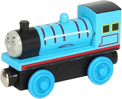 Wooden Magnetic Toy Trains, Classic Cartoon Movie Train Cars Characters and Friends Train Locomotive Toys for Kids Edward