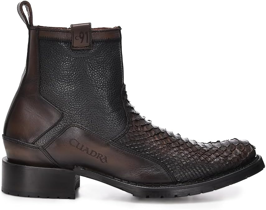 Cuadra Men's Boot in Genuine Python Leather Brown2T50PH | Casual Boots